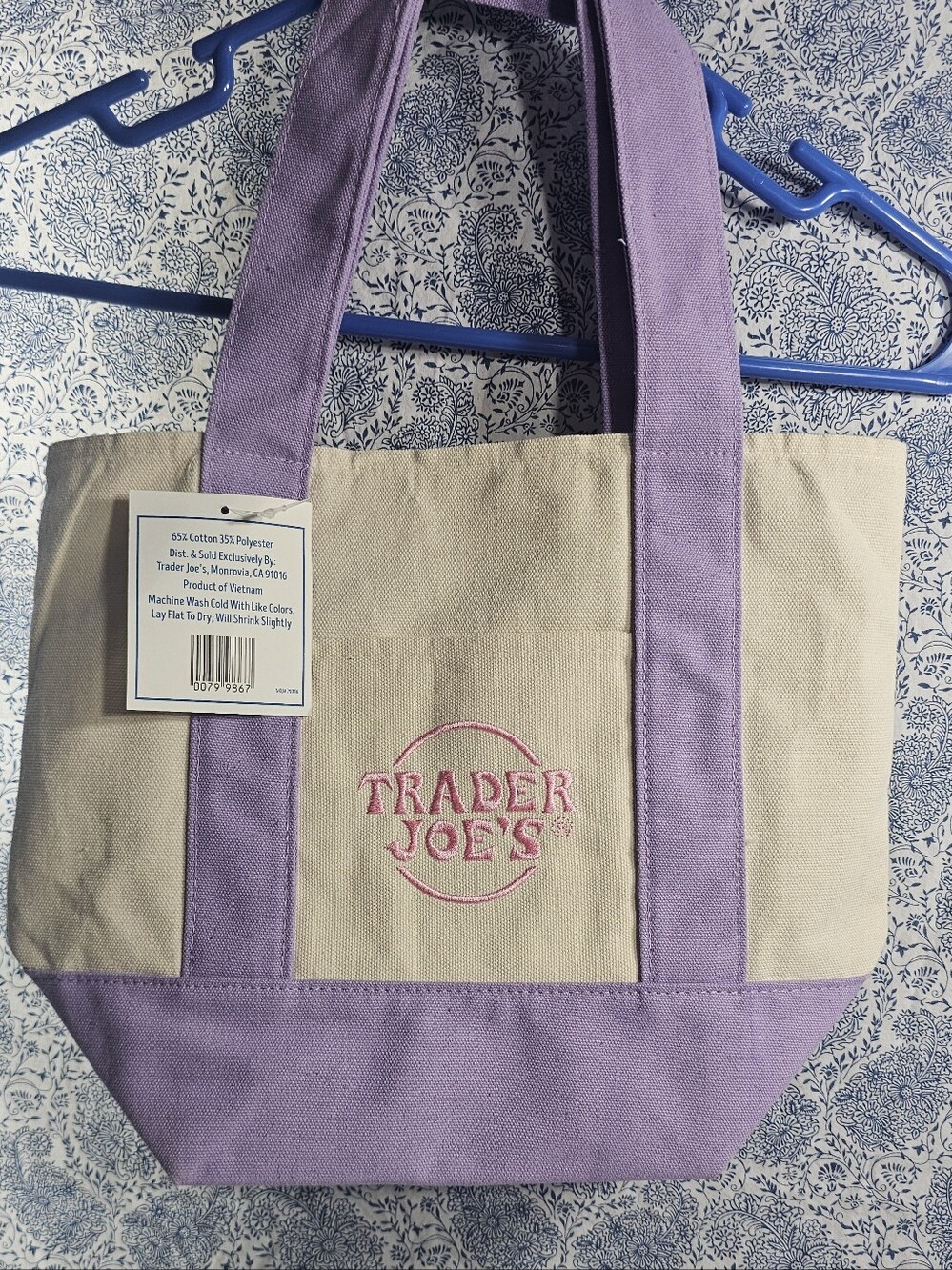 Trader Joe's Mini Canvas Tote Bag Bundle Brand New